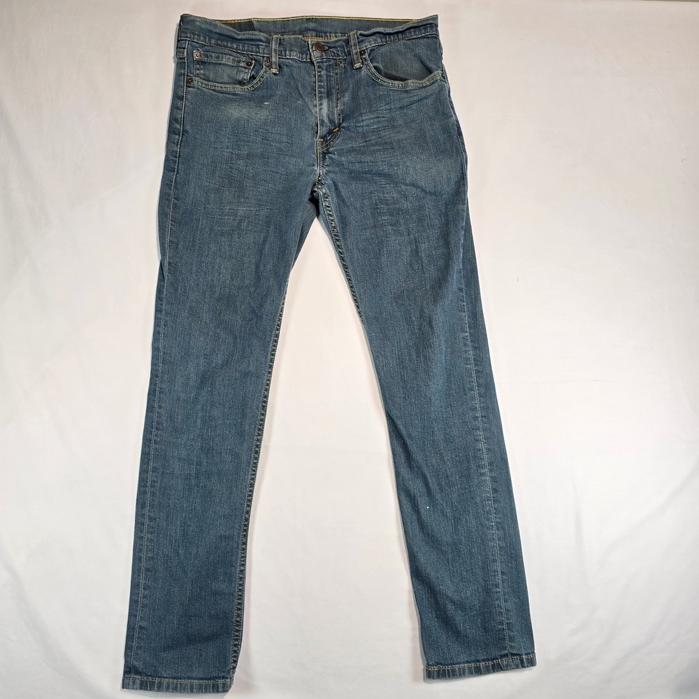 Levis 511 Slim Fit Jeans Mens 34x32 Medium Wash Blue Denim 04511-0408